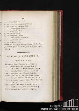 Classis V. Pentandria.