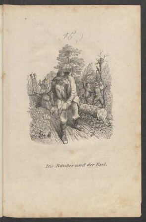 Der Räuber und der Esel.