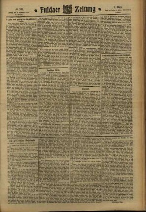 Zweite Ausgabe vom Freitag, den 09. Dezember 1910.