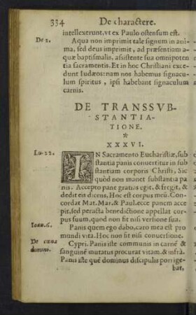 De transsubstantiatione. XXXVI.