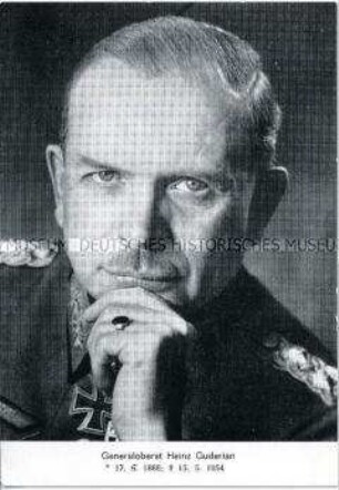 Postkarte zum Tod von Heinz Guderian