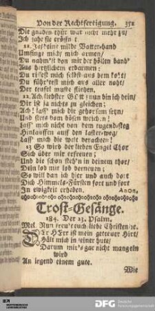 Trost-Gesänge.