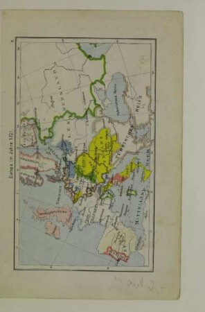 Europa im Jahre 1721