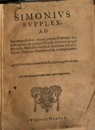 Simonius Supplex