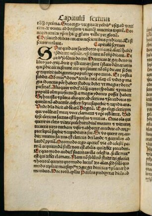 XXIVv-XXXIVv, De sacerdotibus curatis nescientibus predicare etsi sciunt nolunt. Capitulum sextum.