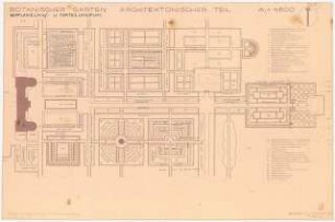 Botanischer Garten: Grundriss 1:500