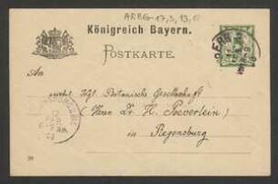 Brief von Georg Fischer an Hermann Poeverlein
