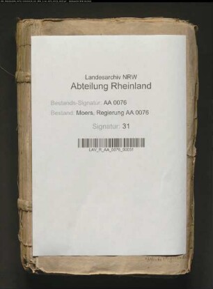 Die Notare im Fürstentum Moers