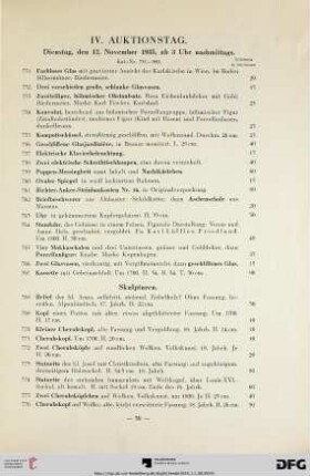 IV. Auktionstag (Nr. 751-980)