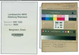 Entnazifizierung Erwin Bergmann , geb. 03.01.1909 (Kernmacher)