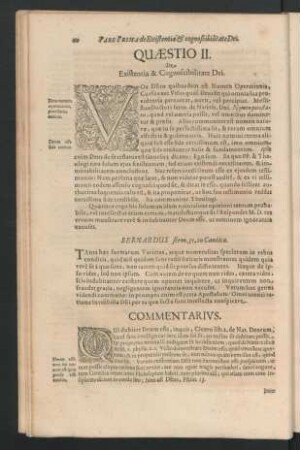 Quaestio II. De Existentia & Cognoscibilitate Dei.