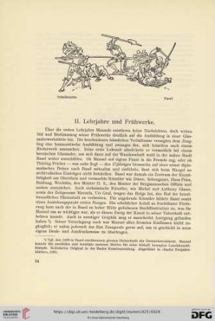 II. Lehrjahre und Frühwerke