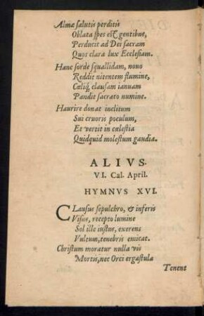 Hymnus XVI.