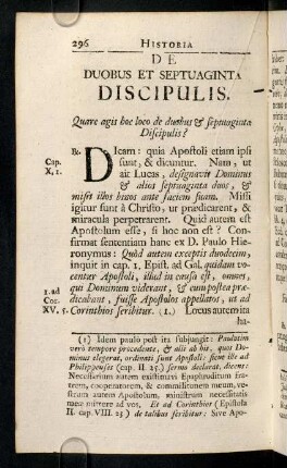 296-300, De Duobus Et Septuaginta Discipulis.