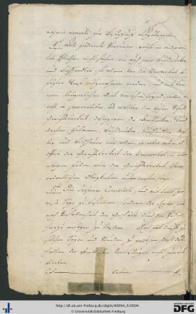 [fol. 1] 4. Beschränkung der akademischen Gerichtsbarkeit