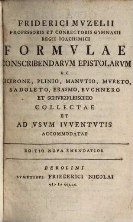 Formulae conscribendarum Epistolarum