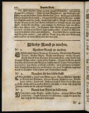 110-129, Allerley Rauch zu machen. - Allerley Sachen zu praepariren und zu solviren.