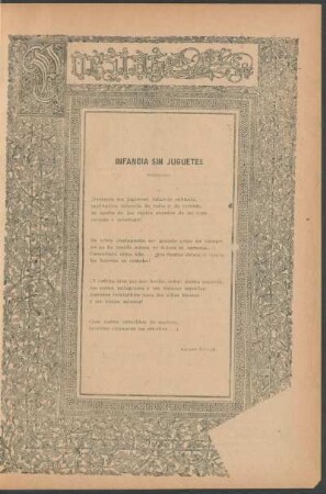 Poesías : Infancia sin juguetes