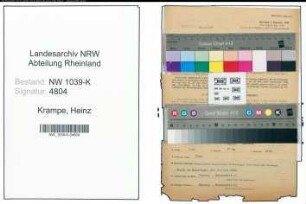 Entnazifizierung Heinz Krampe , geb. 26.05.1892 ()