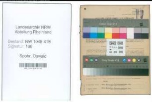 Entnazifizierung Oswald Spohr , geb. 05.02.1921 (Feuerwehrmann)