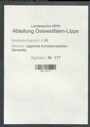Suspendierung und Entfernung von Pastoren aus dem Amt in den lippe-brakeschen Ämtern: Suspendierung des Pastors Gottfried Erp-Brockhausen [zu Sonneborn dann Brake]