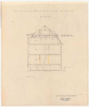 Reichsministerium für Ernährung und Landwirtschaft, Berlin-Mitte Umbau und Erweiterung: Umbau: Schnitt 1:100