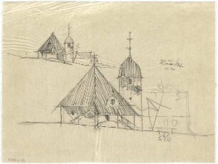 Gsaenger, Gustav; Rieden / Oberpfalz (Bayern); Ev. Kirche, Pfarrhaus - Ev. Kirche (Studien)