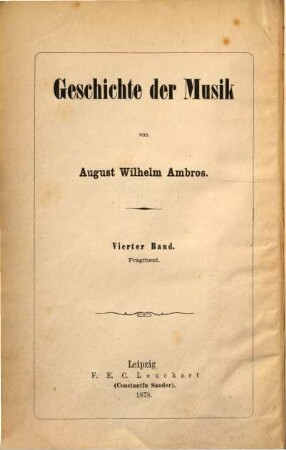 Geschichte der Musik. 4
