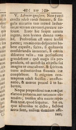 117-122, V. Libenter ignoscere. Non pauci cuncta adeo ...