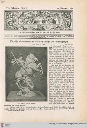 Heft 6 (15. Dezember 1891)