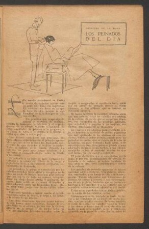 Los peinados del día : Crónicas de la moda. - (De nuestro corresponsal en París.)