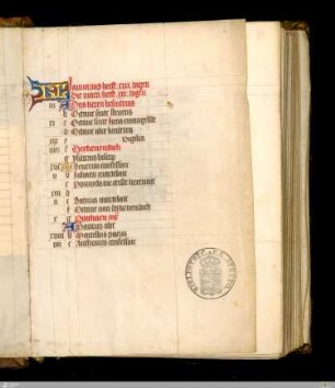 Niederländisches Kalendar der Diözese Utrecht