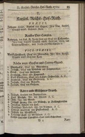 II. Kayserl. Reichs-Hof-Rath