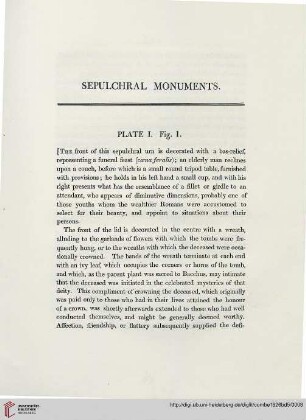 Sepulchral monuments