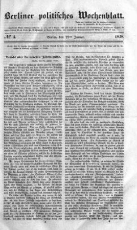 No 4, 27. Januar 1838