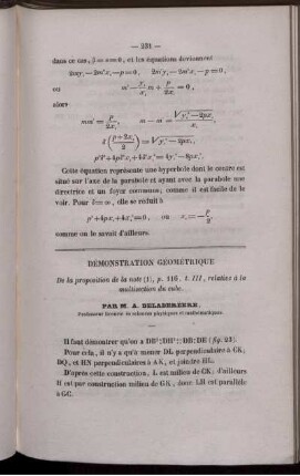 Démonstration géométrique.