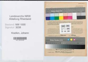 Entnazifizierung Johann Koellen, geb. 08.11.1900 (Staedt.Arbeiter)