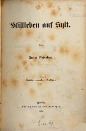 Stillleben auf Sylt