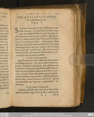 De Exulceratione & inflammatione Caput V.