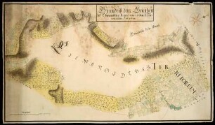 "Grundriss der Grenzen des Ellwangischen Territoriums im Württembergischen Forst"