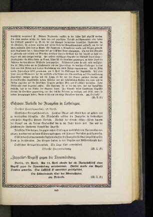 Schwere Verluste der Franzosen in Lothringen.
