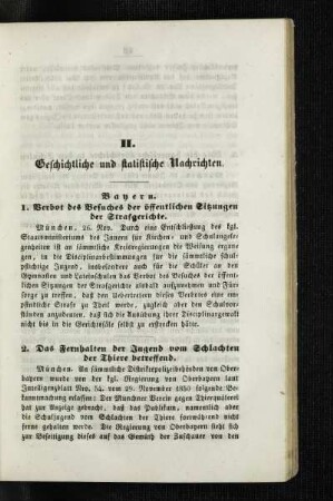 ¬Das¬ Fernhalten der Jugend vom Schlachten der Thiere betreffend