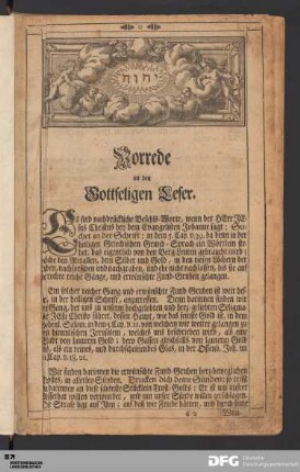 Vorrede an den Gottseligen Leser