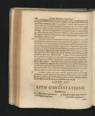 Caput XIV. De Litis Contestatione.