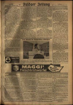 Zweite Ausgabe vom Mittwoch, den 21. November 1928.