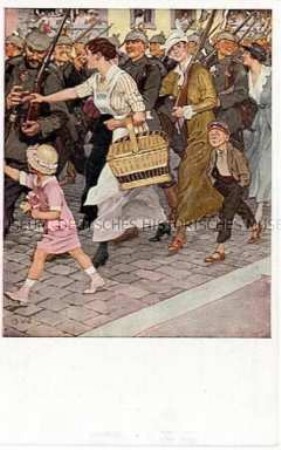 Postkartenserie zum Ersten Weltkrieg