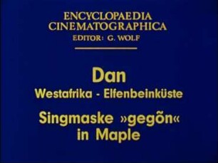 Dan (Westafrika, Elfenbeinküste) - Singmaske »gegõn« in Maple