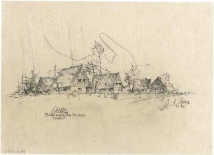Gsaenger, Gustav; Moosburg - Thalbacher Au (Bayern); Neustadt - Siedlung - Geländeaufschließung 717. 714. / 716. (Perspektive)