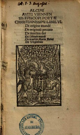 Alcimi Aviti Viennensis libri sex