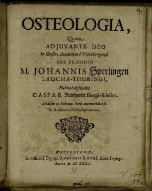 Osteologia